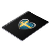 Zweedse hartvlag met metaaleffect notitieboek (Linkerzijde)