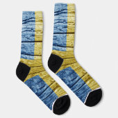Zweedse houten vlag sokken (Rechts)