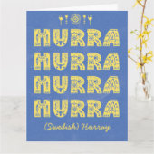 Zweedse Kaart op zaterdag met Zweedse orkaan (Gele Bloem)