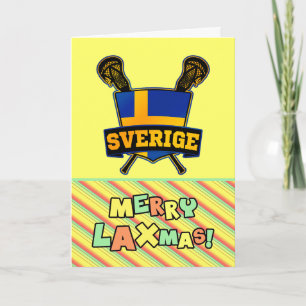 Zweedse Kaart voor kerstmis Lacrosse julkort