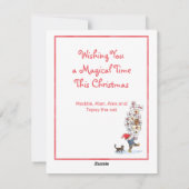 Zweedse Kabouter Kerst Watercolor Tomten Vakantie  Feestdagenkaart (Achterkant)