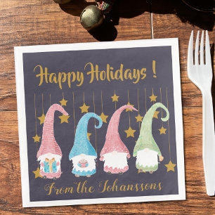 Zweedse kabouters Vakantiefeestje papieren servett Servet