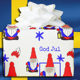 Zweedse kerst bij Gnome Cadeaupapier