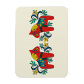 Zweedse kerst dala paard Scandinavische tweeling Magneet (Verticaal)