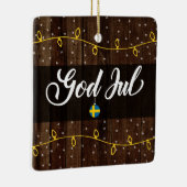 Zweedse kerst, Zweden, God jul Keramisch Ornament (Rechts)
