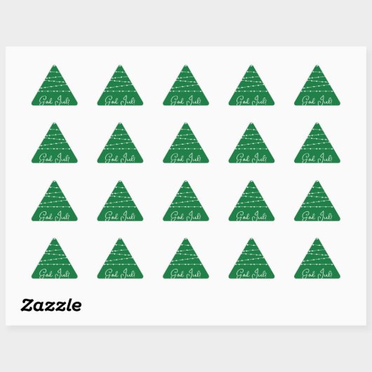 Zweedse kerstboom Gepersonaliseerde sticker (Vel)