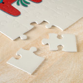 Zweedse kerstdala Horse Scandinavian Twins Legpuzzel (Zijkant)