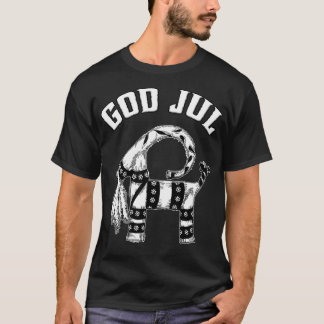 Zweedse kerstgeit God jul Noordse Julboc T-shirt