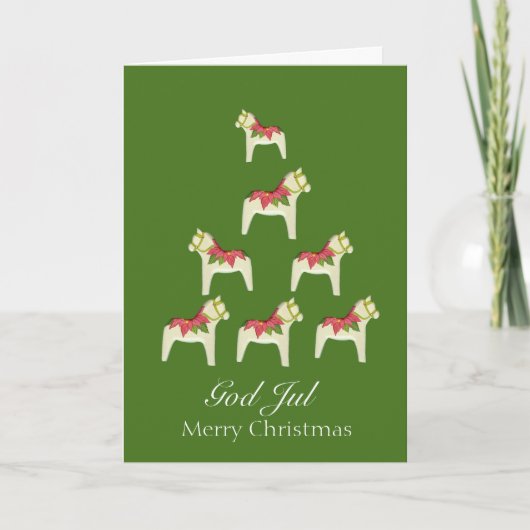 Zweedse kerstKaart Feestdagen Kaart (Voorkant)