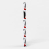 Zweedse Kerstkabouters Rood Wit Grijs Patroon Case-Mate iPhone Case (Achterkant/rechts)