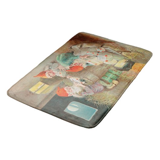 Zweedse kerstman (door Jenny Nyström) Badmat (Gekanteld)