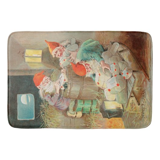 Zweedse kerstman (door Jenny Nyström) Badmat (Voorkant)