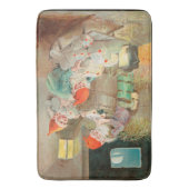 Zweedse kerstman (door Jenny Nyström) Badmat (Voorkant Verticaal)