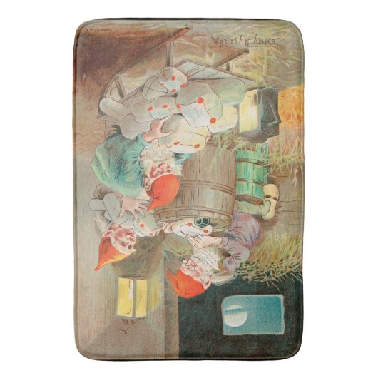 Zweedse kerstman (door Jenny Nyström) Badmat (Voorkant Verticaal)