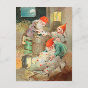Zweedse kerstman (door Jenny Nyström) Briefkaart