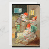 Zweedse kerstman (door Jenny Nyström) Briefpapier (Voorkant / Achterkant)