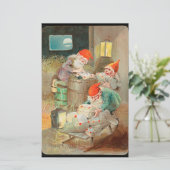 Zweedse kerstman (door Jenny Nyström) Briefpapier (Staand voorkant)