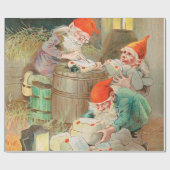 Zweedse kerstman (door Jenny Nyström) Cadeaupapier (Vlak)