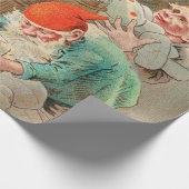 Zweedse kerstman (door Jenny Nyström) Cadeaupapier (Hoek)