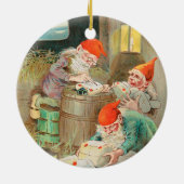 Zweedse kerstman (door Jenny Nyström) Keramisch Ornament (Achterkant)