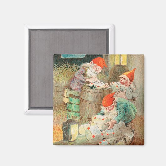 Zweedse Kerstman (door Jenny Nyström) Magneet (Voorkant / Achterkant)