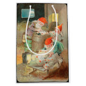 Zweedse kerstman (door Jenny Nyström) Medium Cadeauzakje (Voorkant)