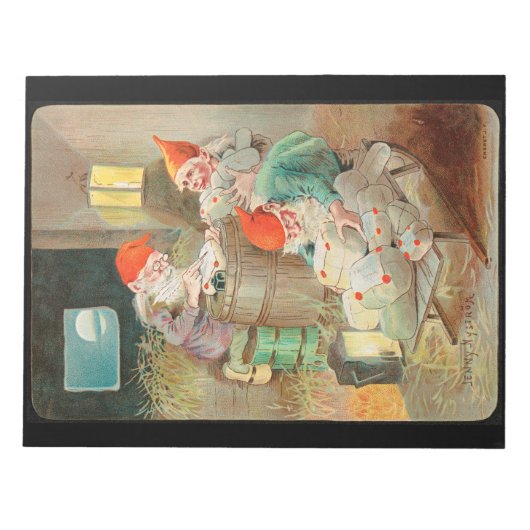 Zweedse kerstman (door Jenny Nyström) Notitieblok (Voorkant)