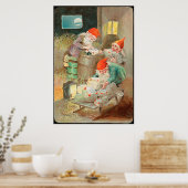 Zweedse kerstman (door Jenny Nyström) Poster (Keuken)