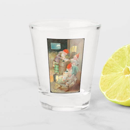 Zweedse kerstman (door Jenny Nyström) Shot Glas (Voorkant)