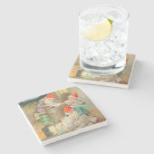 Zweedse kerstman (door Jenny Nyström) Stenen Onderzetter (Zijkant)