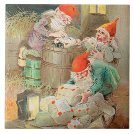 Zweedse kerstman (door Jenny Nyström) Tegeltje