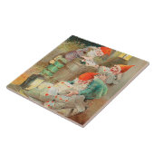 Zweedse kerstman (door Jenny Nyström) Tegeltje (Zijkant)