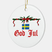 Zweedse Kerstmis Keramisch Ornament (Links)