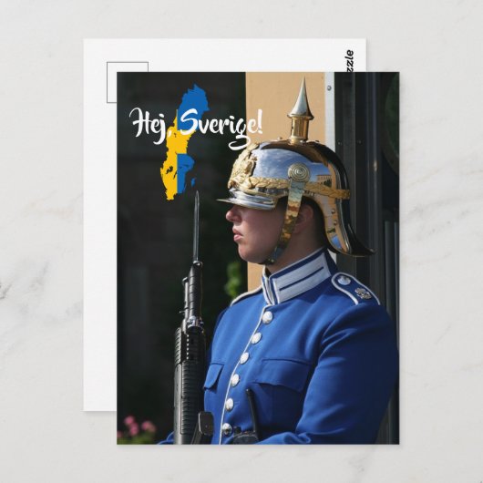 Zweedse koninklijke postkruising briefkaart (Voorkant / Achterkant)