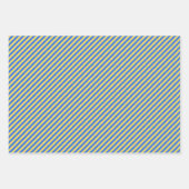 Zweedse kronen in blauw en geel inpakpapier vel (Voorkant 3)