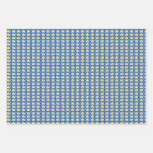 Zweedse kronen in blauw en geel