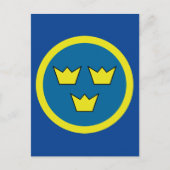 Zweedse kroon briefkaart (Voorkant)
