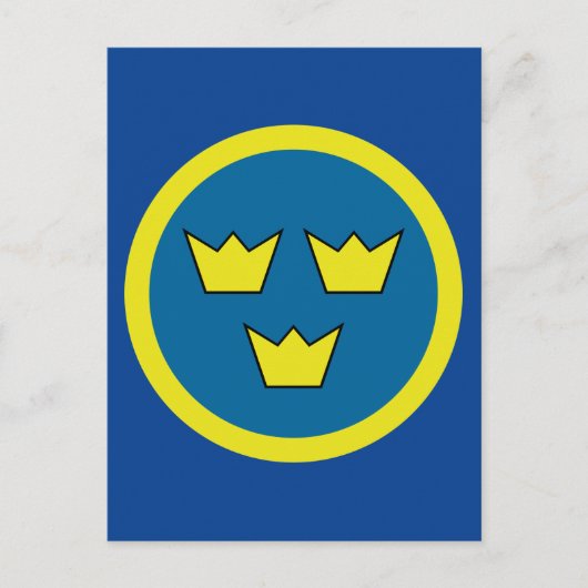 Zweedse kroon briefkaart (Voorkant)