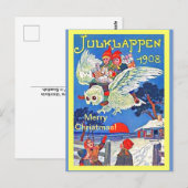  Zweedse kroon en Kinder kerst in Julklappen Briefkaart (Voorkant / Achterkant)