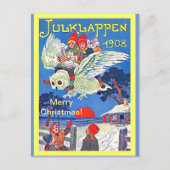 Zweedse kroon en Kinder kerst in Julklappen Briefkaart (Voorkant)