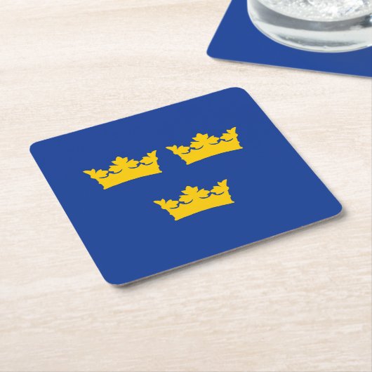 Zweedse kroon, kronor kartonnen onderzetters (Schuin)