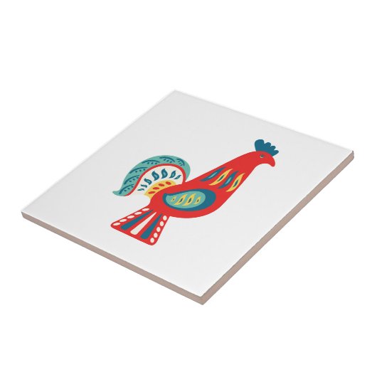 Zweedse kroon tegeltje (Zijkant)