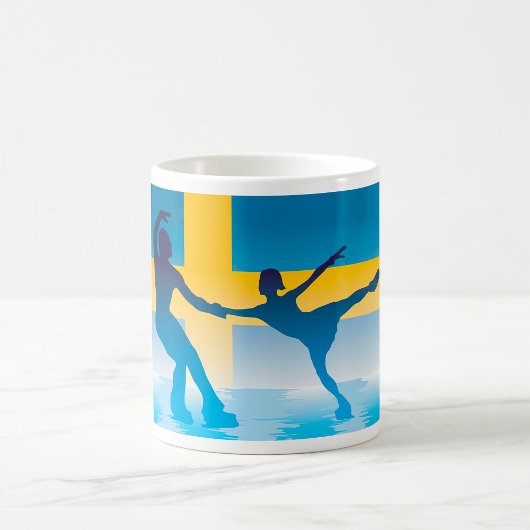 Zweedse Kunstschaatsduo Silhouet Koffiemok
