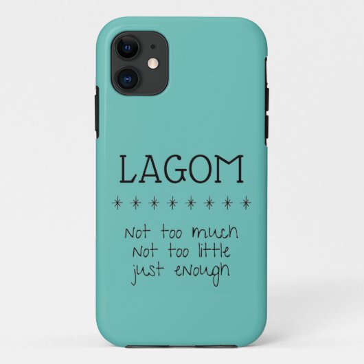 Zweedse Lagom Telefoon Case (Achterkant)