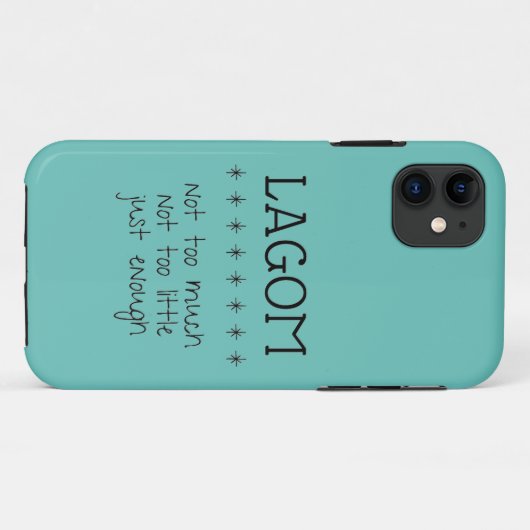 Zweedse Lagom Telefoon Case (Achterkant (horizontaal))