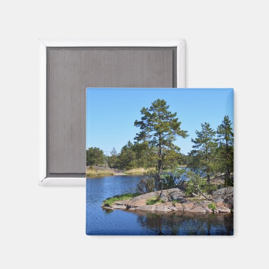 Zweedse landskap magneet (Voorkant / Achterkant)