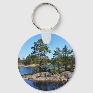 Zweedse landskap sleutelhanger