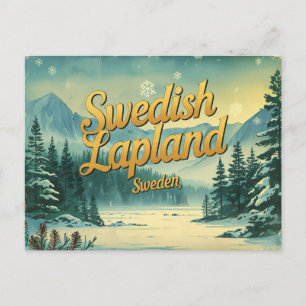 Zweedse Lapland het Arctische Wonderland Briefkaart
