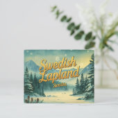 Zweedse Lapland het Arctische Wonderland Briefkaart (Staand voorkant)