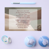 Zweedse Massage Foto - duimdruk Flyer (Enkel)